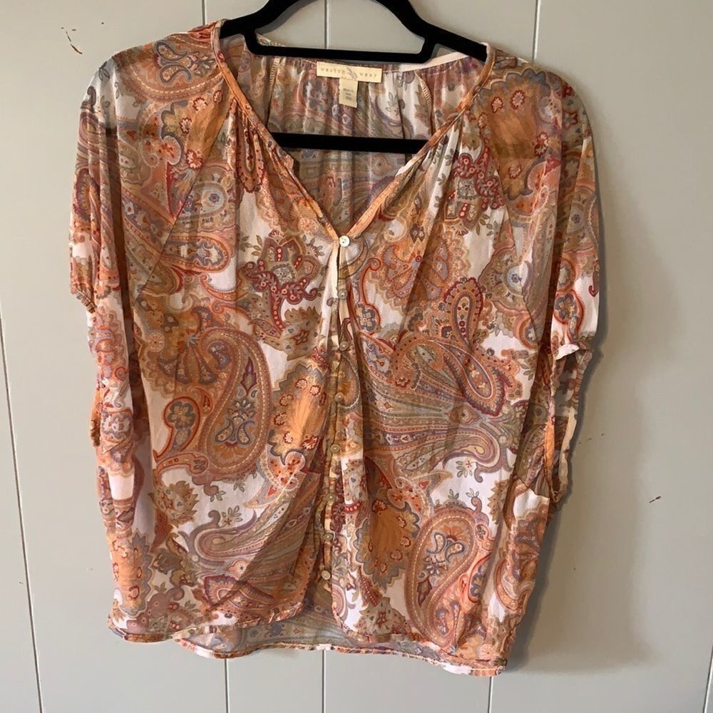 Weston Wear Paisley Top Size XS